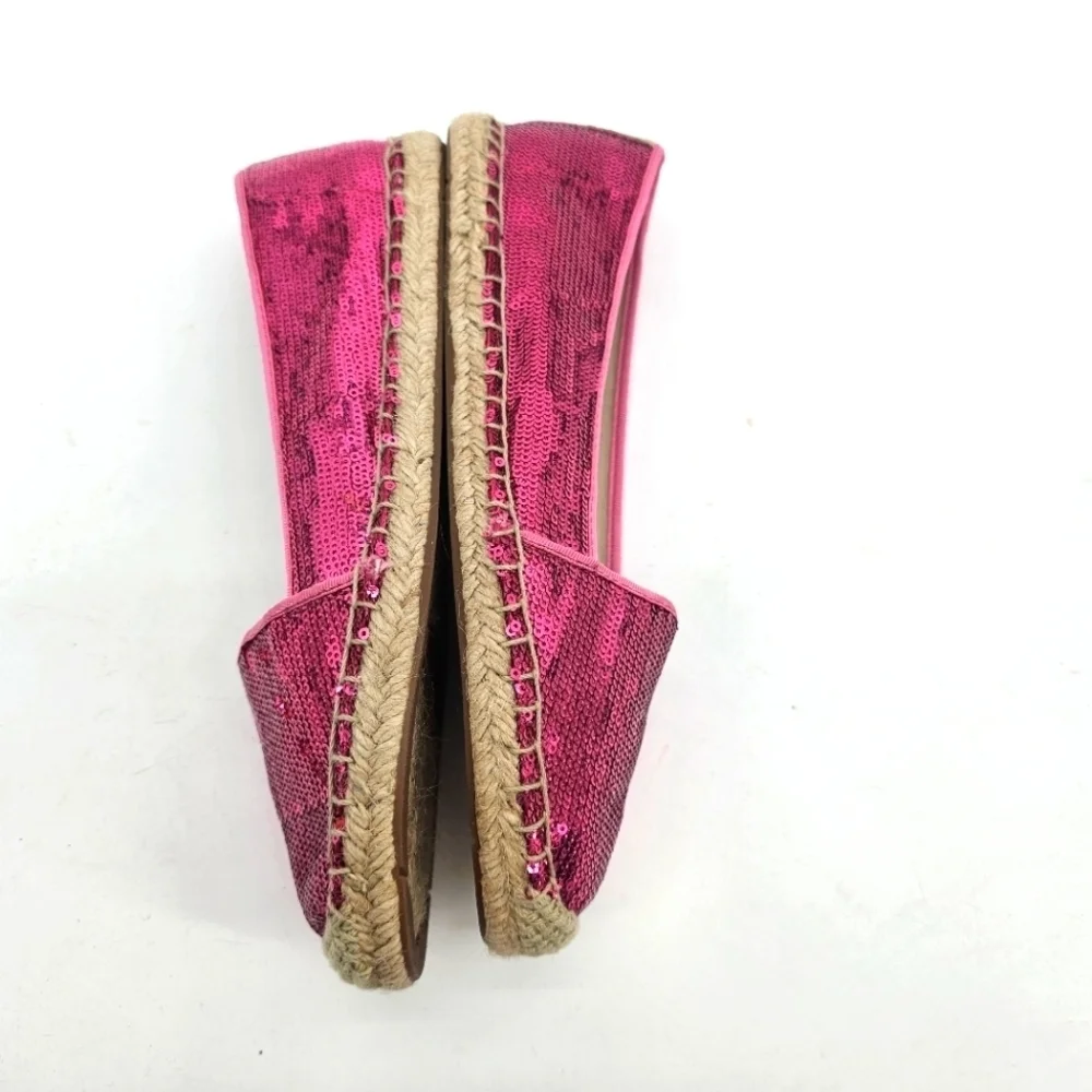 Franco Sarto The Artist Collection Women's Fuchsia Sequin Espadrille Size 9m